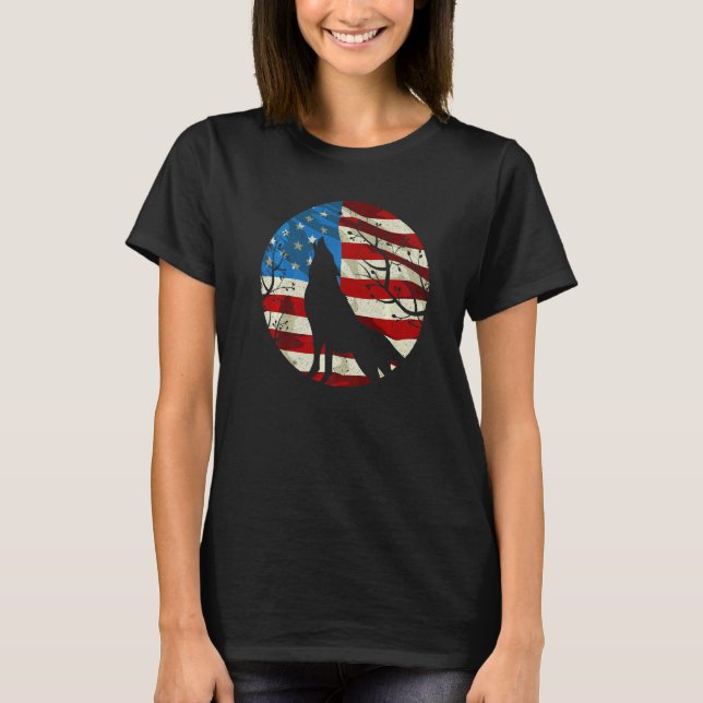 American Wolf Wildlife Animal Zookeeper Usa _1 T-Shirt (Vorderseite)
