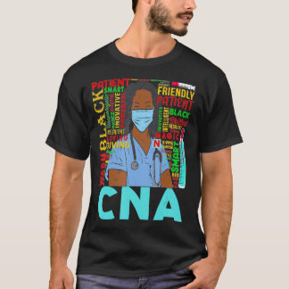 American Women Black CNA Nurse Black History T-Shirt