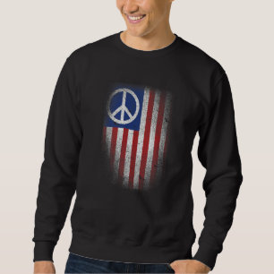 American Zivil Peace Flag Symbol Usa Usa Usa 4th J Sweatshirt