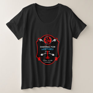 American Zivil War Metal Detection Club Große Größe T-Shirt
