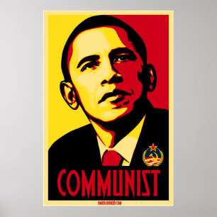 Americana83 Obama Kommunist-Plakat Poster