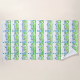 Americana 2 Leuchtturm Strandtuch