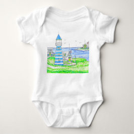 Americana 2 Lighthouse Baby One Piece Strampler