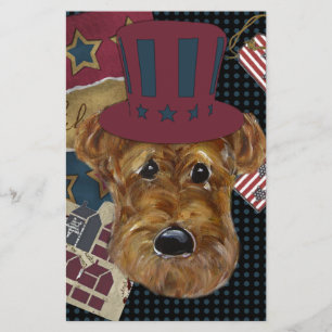 AMERICANA AIREDALE BRIEFPAPIER