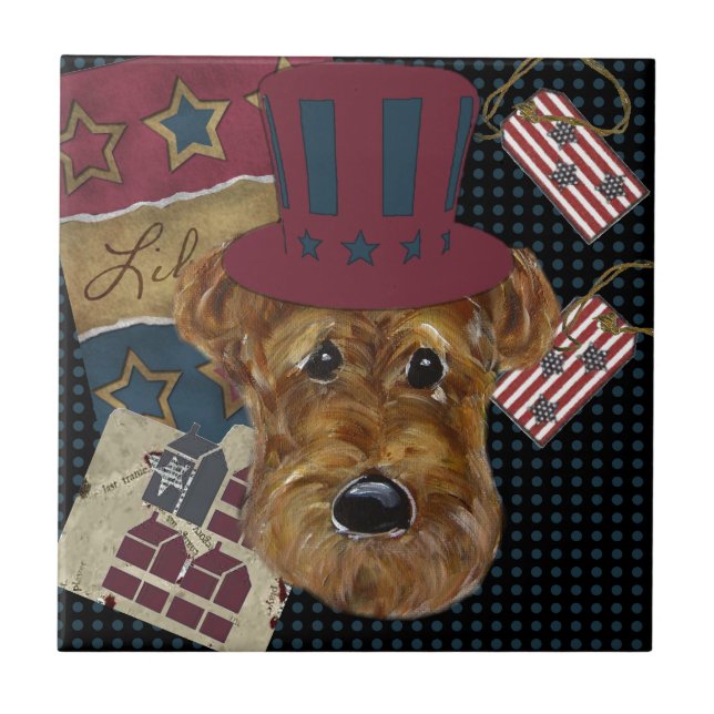 AMERICANA AIREDALE FLIESE (Vorderseite)