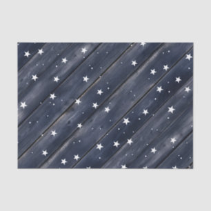 Americana Blue Stars Patriotic Seidenpapier