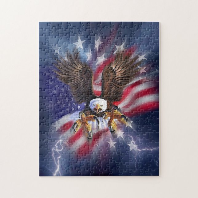 Americana Eagle Art Puzzles (Vertikal)