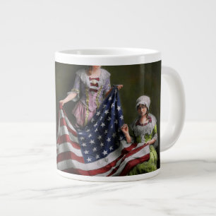 Americana - Flagge - Geburt der amerikanischen Fla Jumbo-Tasse