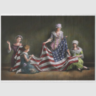 Americana - Flagge - Geburtsjahr der amerikanische Seidenpapier