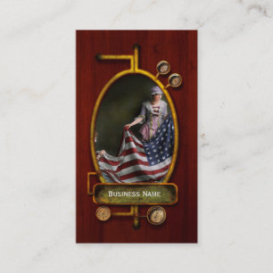 Americana - Flagge - Geburtsjahr der amerikanische Visitenkarte