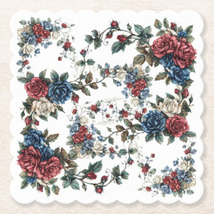 Americana Garden Patriot Rosen Untersetzer
