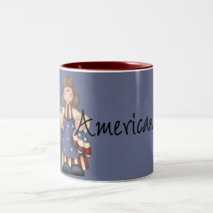 Americana Girl-Tasse Zweifarbige Tasse