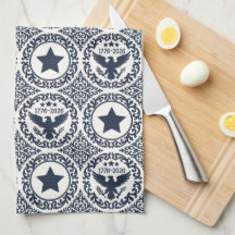 Americana Heritage Eagle Medaillon (Navy Creme)