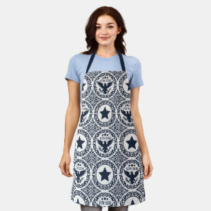 Americana Heritage Eagle Medaillon (Navy Creme) Schürze
