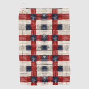 Americana Lattice Golf Handtuch