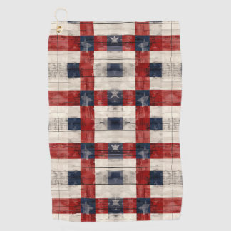 Americana Lattice Golf Handtuch