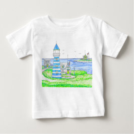 Americana Lighthouse Baby Tshirt