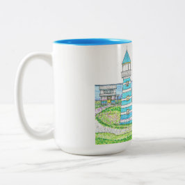 Americana Lighthouse-Tasse Zweifarbige Tasse