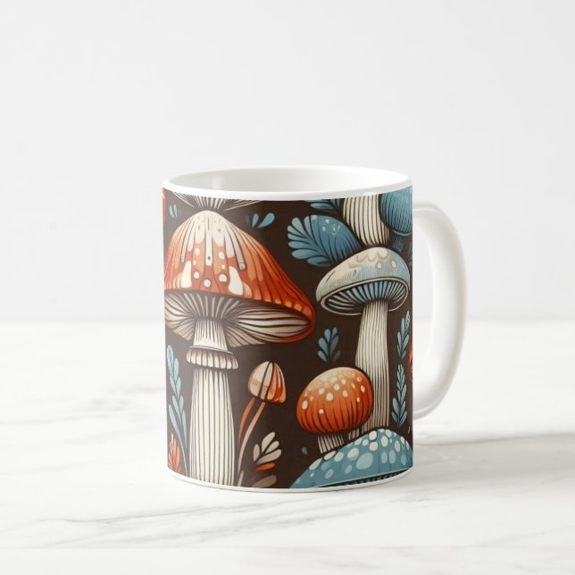 Americana Mushrooms Kaffeetasse (VorderseiteRechts)