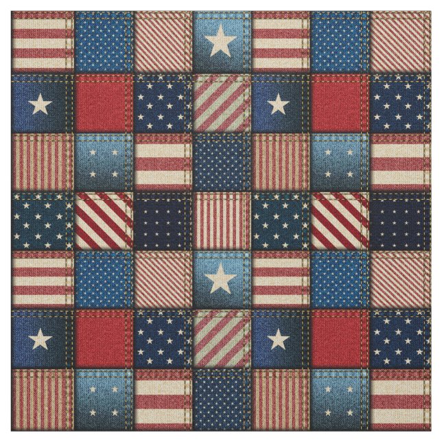 Americana Patchwork Image Fabric Stoff (Muster)