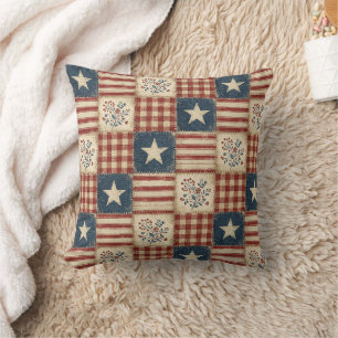Americana Patriotisches Landhaus mit Sternen Kissen