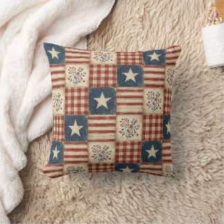 Americana Patriotisches Landhaus mit Sternen Kissen