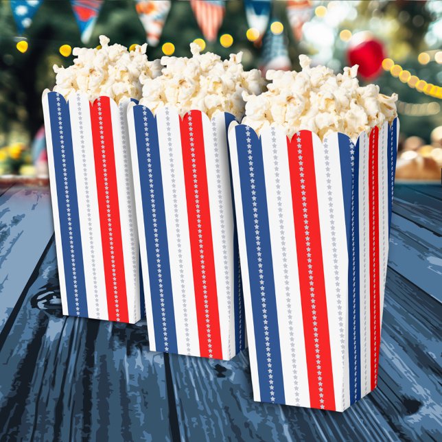 Americana Red White Blue Stars & Stripes Geschenkschachtel (Von Creator hochgeladen)