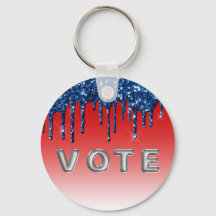 Americana Rot Blau Glitter-Tropfen Abstimmung
