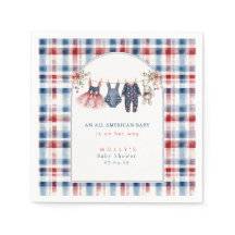 Americana Rot Weiß Blau Aquarellmuster N