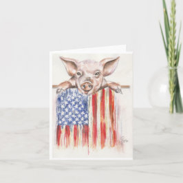 Americana-Schwein Karte