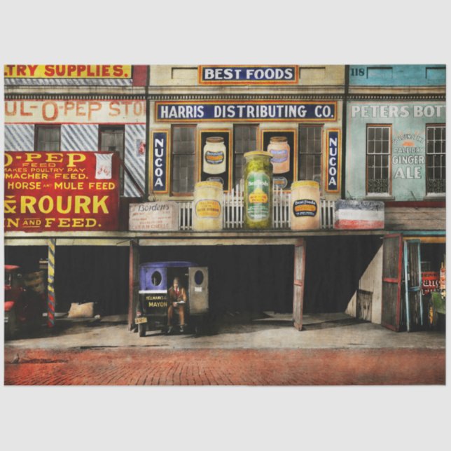 Americana - Signs - Fütternd Zeit 1936 Seidenpapier (Vorderseite)