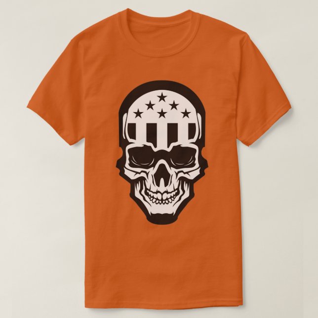Americana Skull BW T-Shirt (Design vorne)
