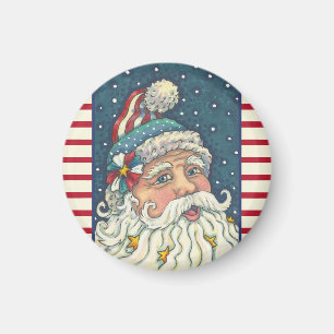 AMERICANA ST. NICK PATRIOTISCHER WEIHNACHTSMAGNET MAGNET