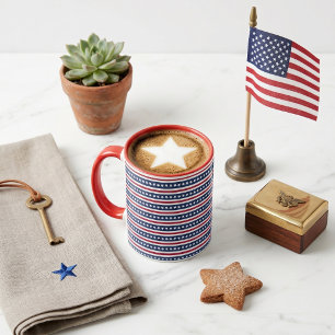 Americana Sterne und Streifen Tasse