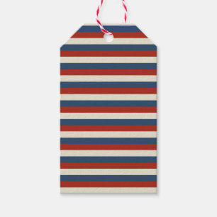 Americana Stripes - Patriotische Geschenkmarke Geschenkanhänger