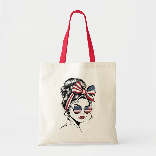 Americana Style Woman Tragetasche (Vorne)