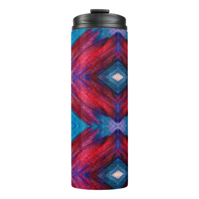 Americana Watercolor Art Thermosbecher (Vorderseite)