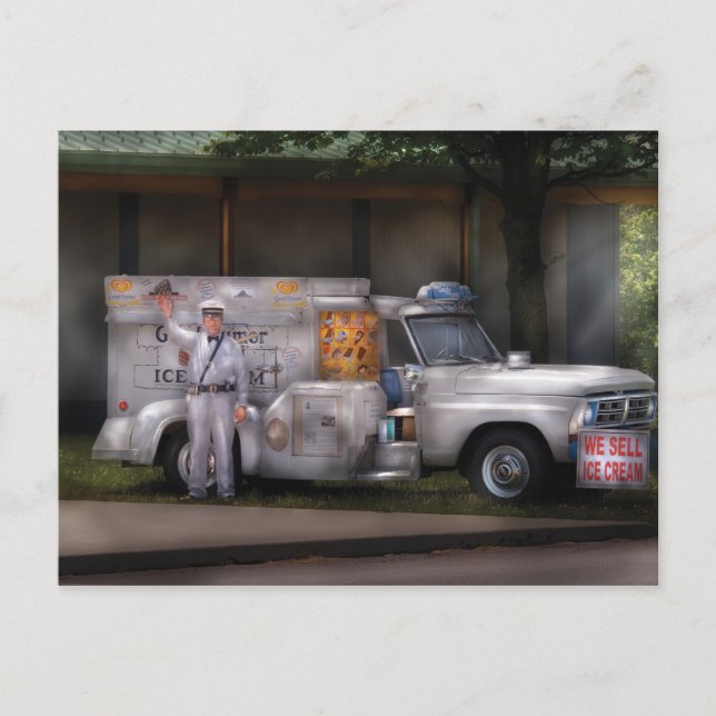 Americana - Wir verkaufen Eiskrem Postkarte (Vorderseite)