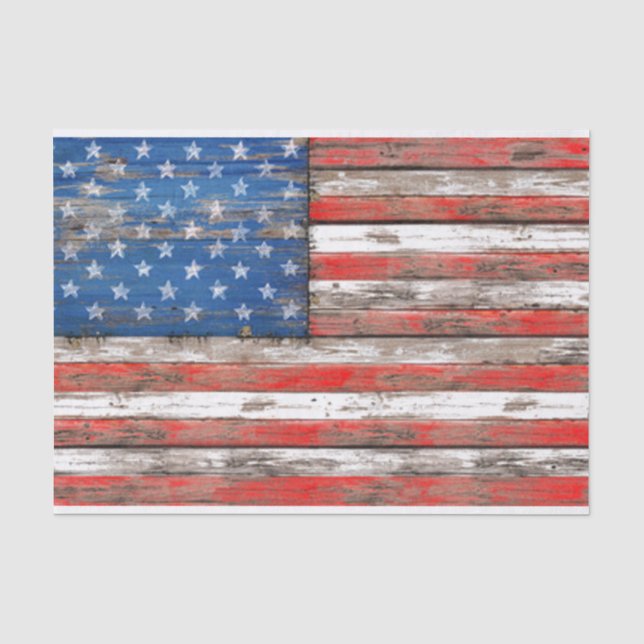 Americanaflagge Seidenpapier (Vorderseite)
