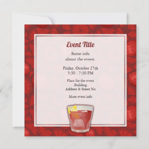 Americano Cocktail Einladung