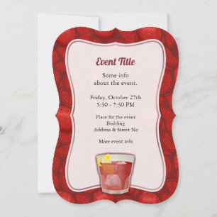 Americano Cocktail Einladung