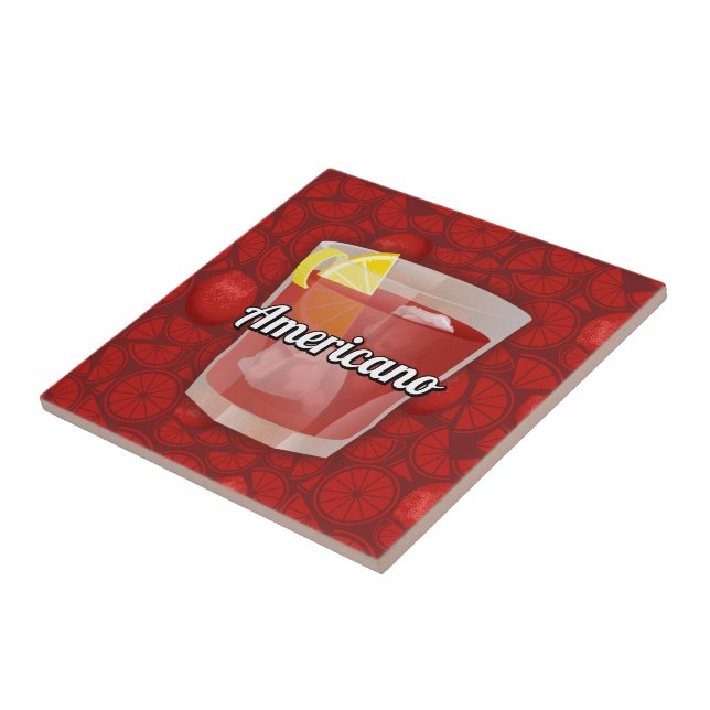 Americano-Cocktail Fliese (Seite)