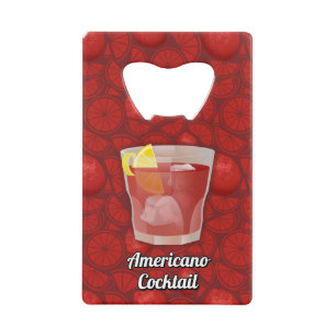 Americano-Cocktail Geldkarten Flaschenöffner