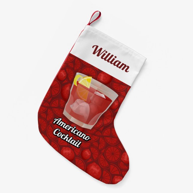 Americano-Cocktail Kleiner Weihnachtsstrumpf (Vorderansicht (hängend))