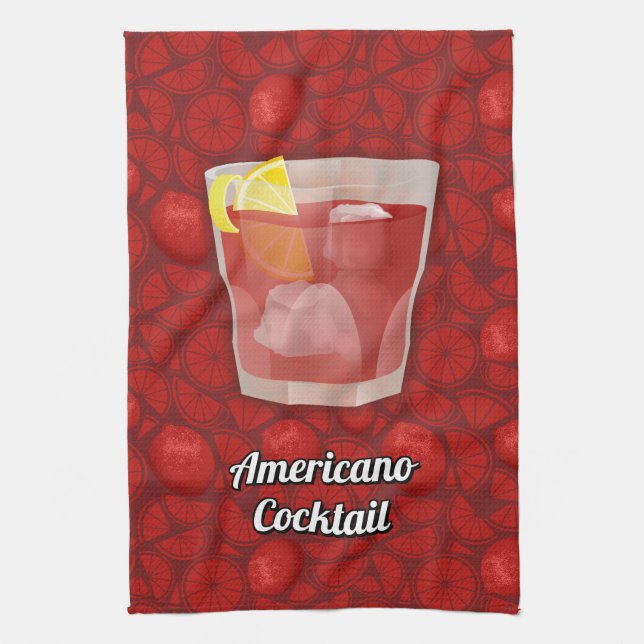 Americano-Cocktail Küchentuch (Vertikal)