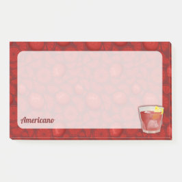 Americano Cocktail Post-it Klebezettel