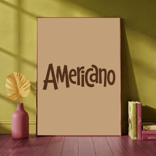 Americano-Minimalistische-Typografie-Coffee-Liebha Poster