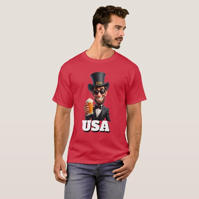 America's 250th Anniversary Celebration George  T-Shirt (Vorne ganz)