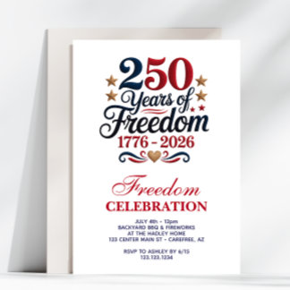America's 250th Anniversary Party Einladung