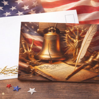 America's 250th Semiquincentennial Holiday Postkarte